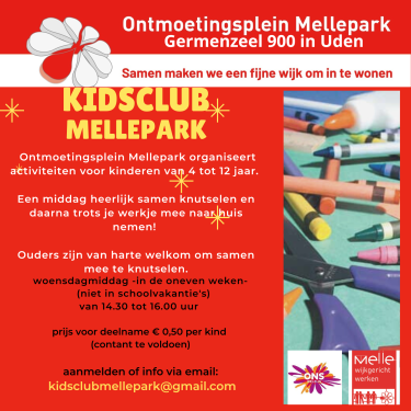 Logo Kidsclub Mellepark, Ontmoetingsplein Mellepark